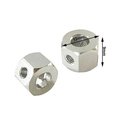 Metal 5mm Wheel to 12mm Combiner Wheel Hub Hex Adapter For WPL D12 C14 MN D90 q