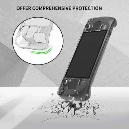 2 in 1 Crystal Clear Protective Back Case Shell  for Steam Deck Game Console