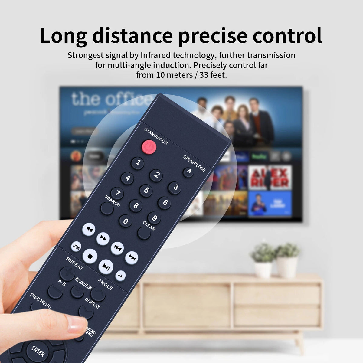 BD005 Remote Control For Insignia Player NS-BRDVD3 NS-BRDVD4-CA