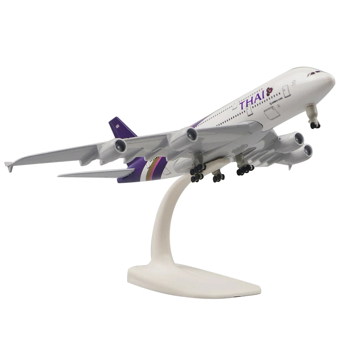 1:400 20cm Aircraft Thai Airways A380 Alloy Plane Model Craft Souvenir Ornaments