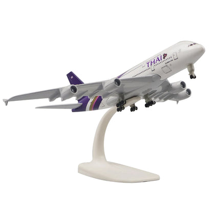 1:400 20cm Aircraft Thai Airways A380 Alloy Plane Model Craft Souvenir Ornaments