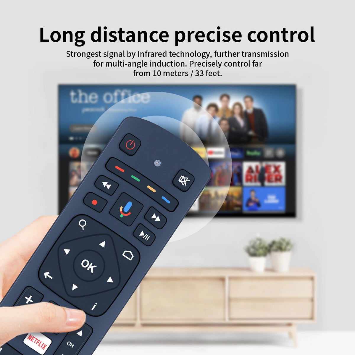 Voice Remote Control For Orange Dekoder 4K Stream DV8555
