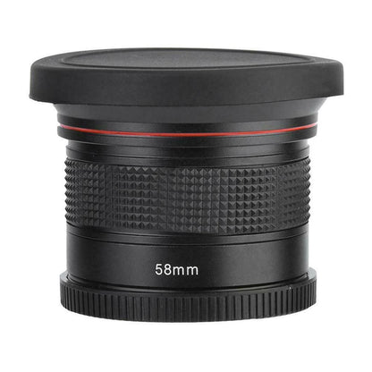 58mm 0.35X Fisheye Camera Lens Wide Angle For Canon Rebel T7 EOS 80D 77D 70D