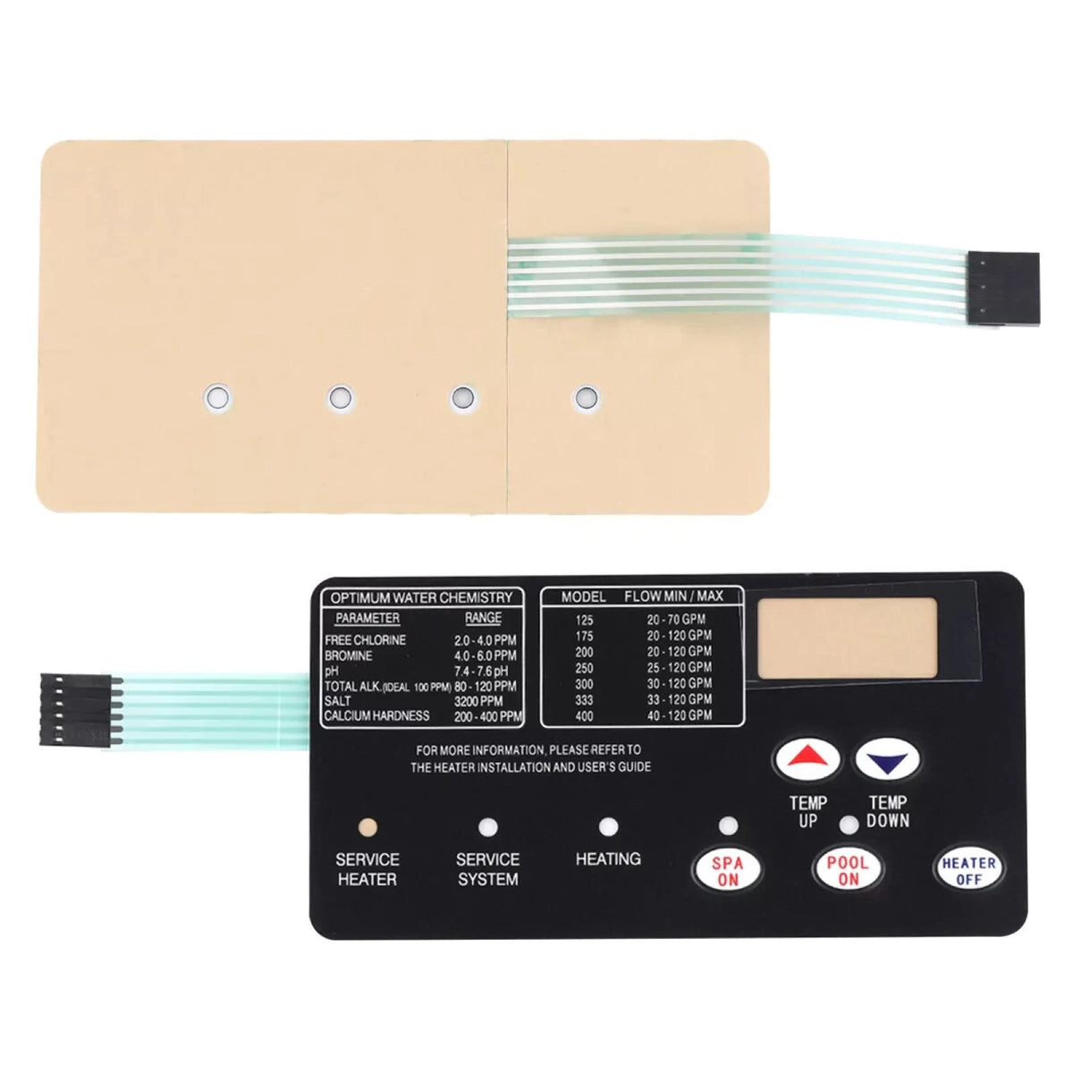 42002-0007S Control Board 472610Z Switch Membrane Pad Kit For Pentair SR400NA