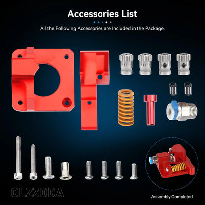 Extruder Gear, 3D Printer Accessories Upgraded Gear Drive...