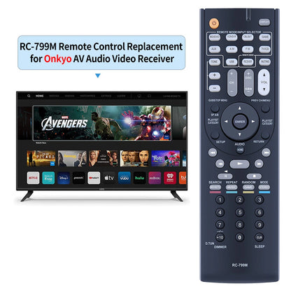 RC-799M Remote Control For Onkyo AV Receiver HT-R391 HTR558 HT-R590 HT-RC330