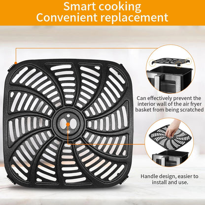 GXCSY Air Fryer Accessories for Gourmia GAF858 GAF823, 9.6''*9.6'', Silver