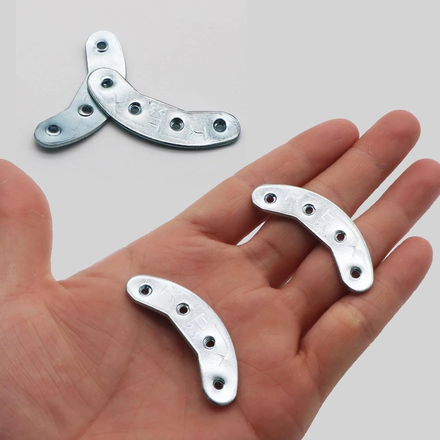 Metal Heel Plates 3 Pairs Sole Repair Kit Shoes Taps Tips Silver
