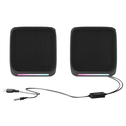 1 Pair Durable Small Desktop Speakers for Computer with Very Loud Clear Sound