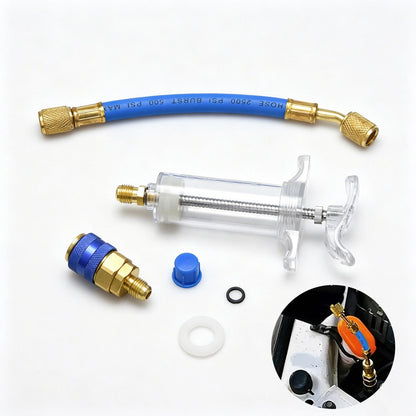 1PCS  Oil and Dye Injector Featuring a 1/4 inch female SAE connector