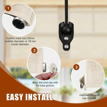 Coolaroo Replacement Parts Roller Shade Hardware Bungee Kit One Size, Black