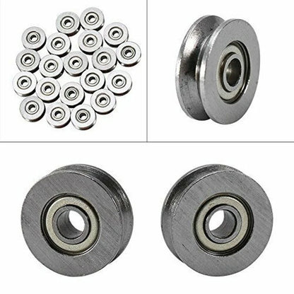 10Pcs V623ZZ Groove Guide Pulley Rail Ball Bearings For Linear Motion System