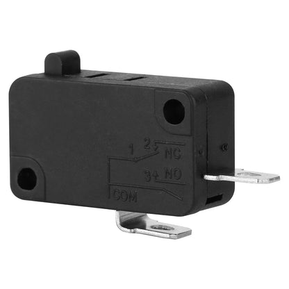 Qtcial 2-Pack KW7-0 Micro Switch for Air Fryer Repair standard size, black