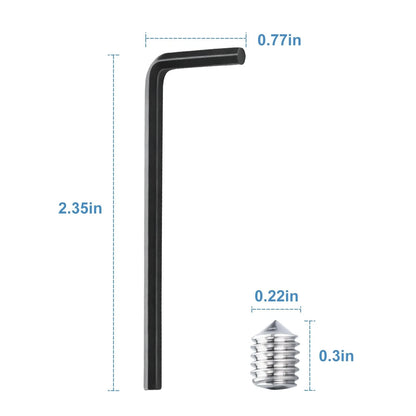 Yayapig Handle Set Screw Package with Wrench for Anderson Storm Door Silver