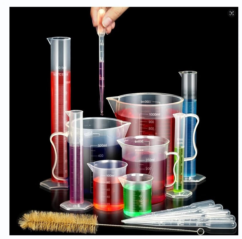 moveland Upgraded Plastic Graduated Cylinder 1000 milliliters, Transparent