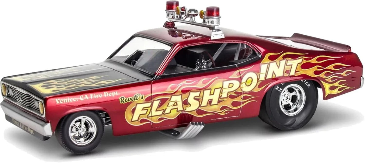 Revell 14528 '70 Plymouth Duster Funny Car 1:24 Scale Mittel, Clear,White