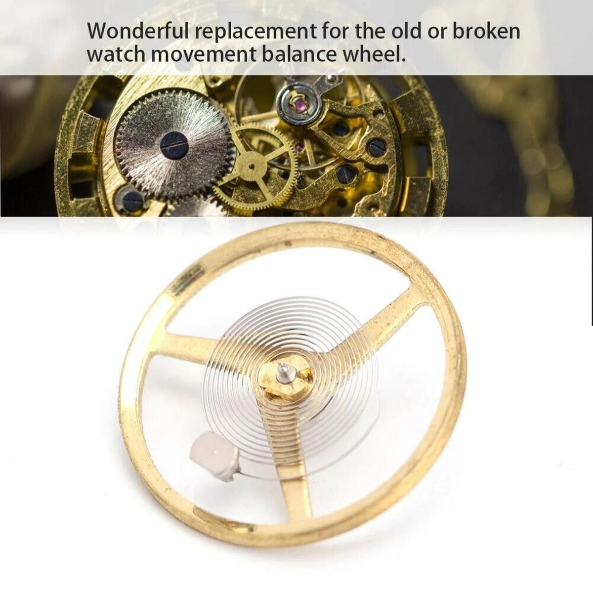 Watch Balance Wheel With Hairspring Replacement Parts For ETA2671 Movement
