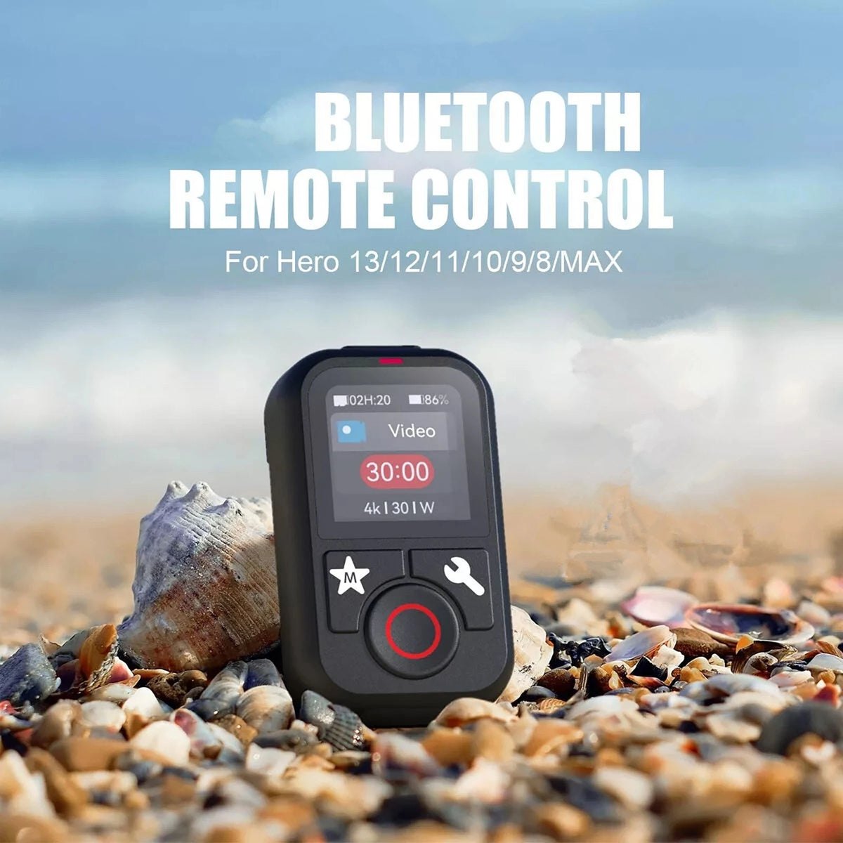 1PC Mini Waterproof Bluetooth Remote Control For GoPro Hero 13/12/11/10/9/MAX