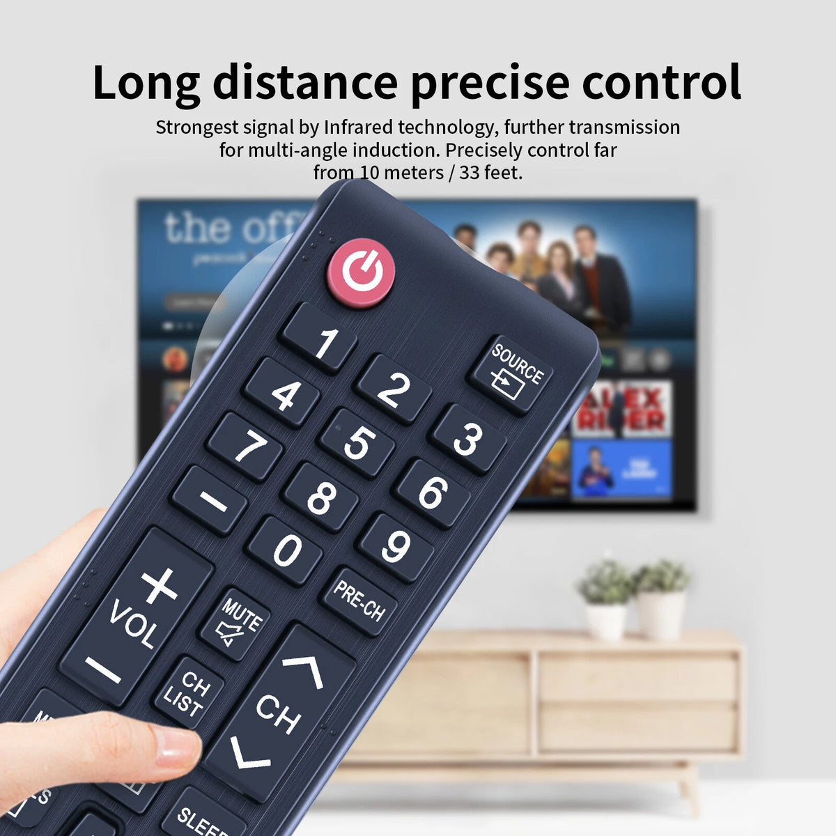 AA59-00721A Replace Remote Control For Samsung UN32EH4003FXZA Television
