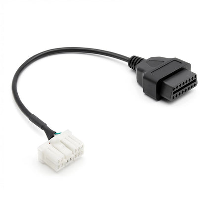 12-Pin Female Connector OBD II Harness Cable Diagnostic Tool For Tesla Model S X