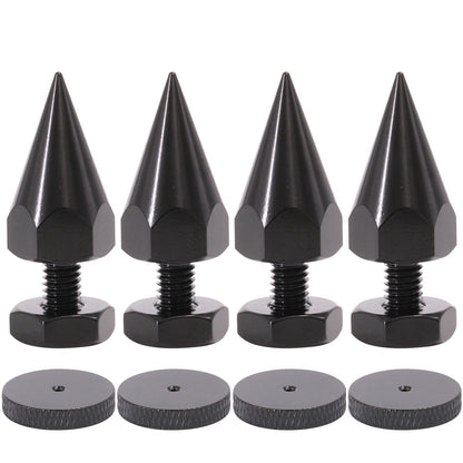 4Pack Iron AMP Studio Monitor Stand Feet/Base M6 Thread Speaker Isolation Spike
