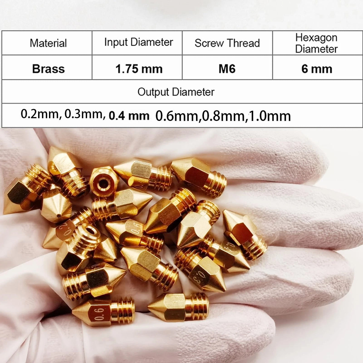 26Pcs Ender 3 Nozzles kit, MK8 Brass 3D Printer Nozzles...