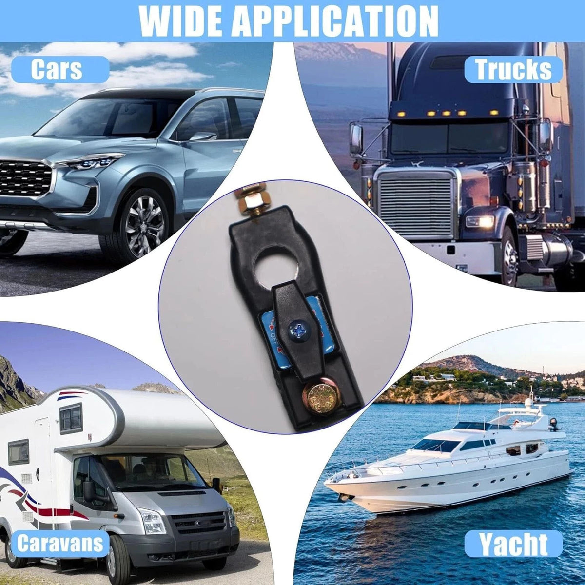 12-24V Car Battery Disconnect Isolator Cut Off Switch With power cut-off ability