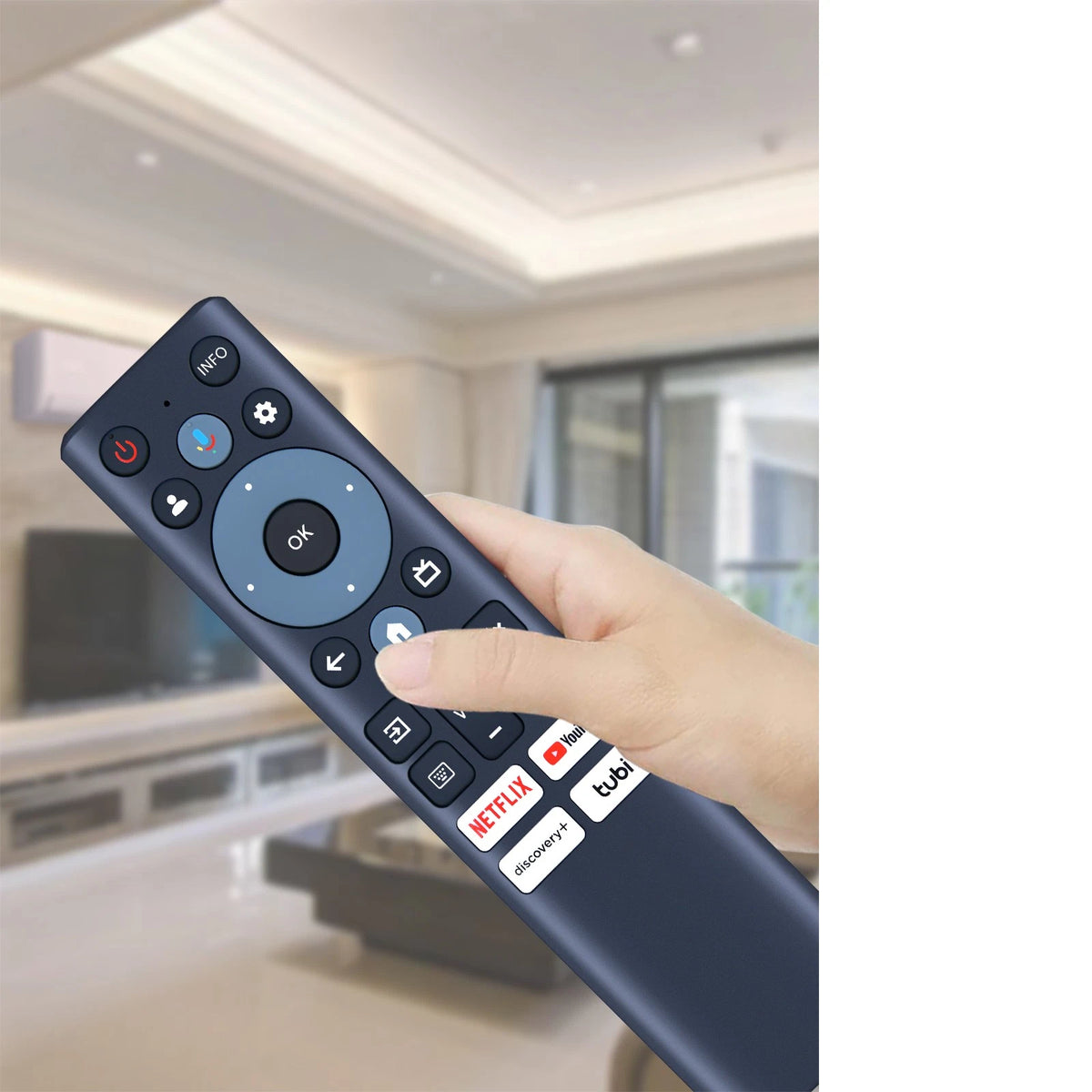 Bluetooth Voice Remote Control For Philips 7000 Series TV 2BFQX-RC860G/ RC860G