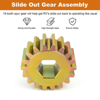 18 Tooth Spur Gear 122739 For Lippert RV Slide Out 12DP/14.5PA