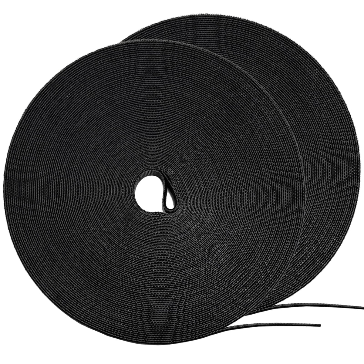 164ft x 1/2 inch Reusable Fastening Cable Ties, 1/2inch x 164ft, Black