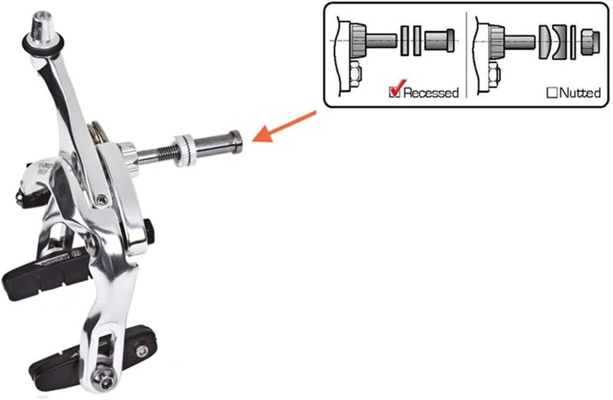 heyous 2pcs Brake Recessed Nut Caliper M6 Brake...