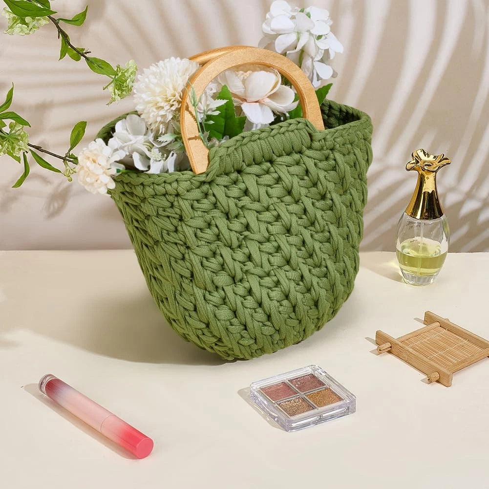 BEUNITONE Crochet Kit-Bag for Beginners, DIY Hook Kniting Kits Green