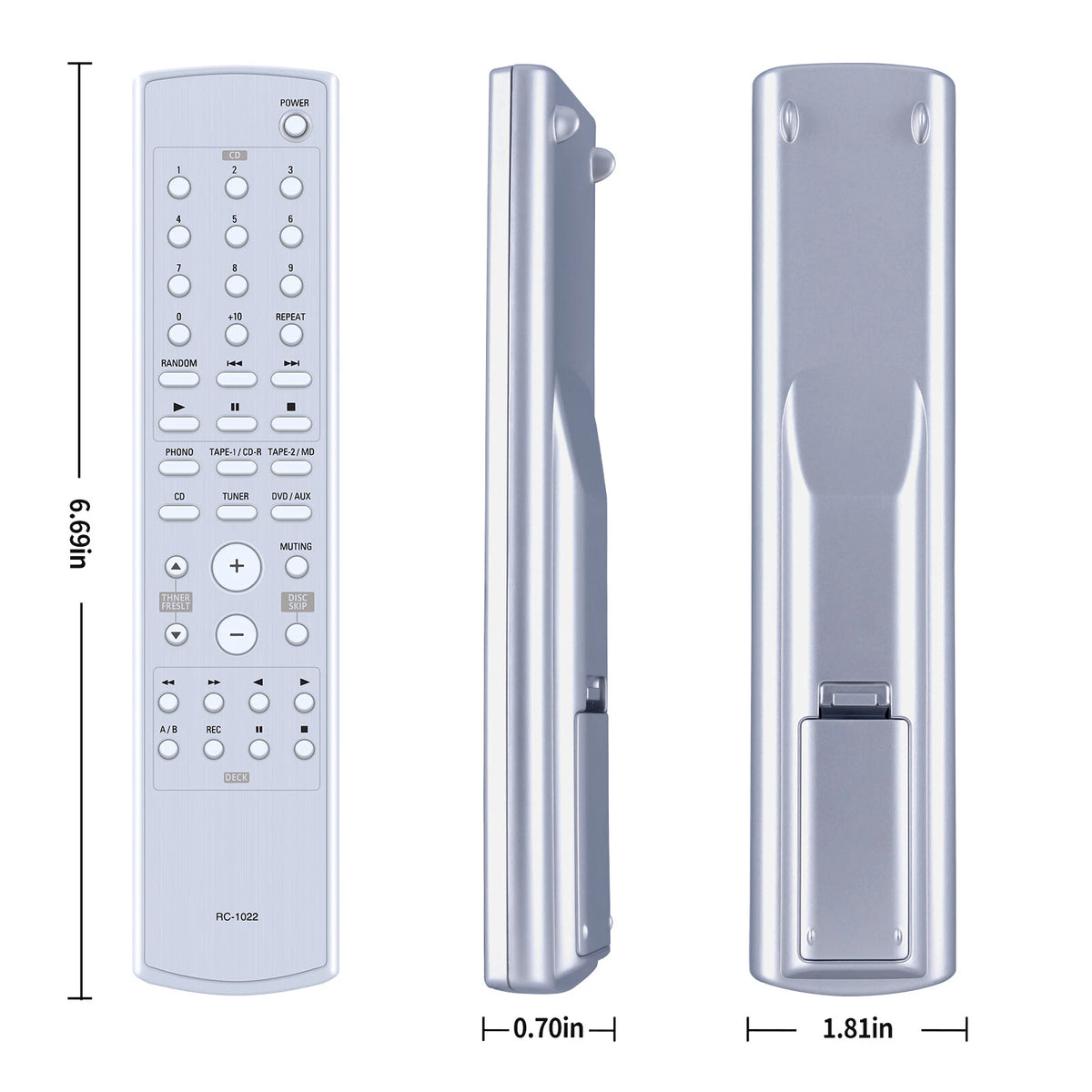 RC-1022 Remote Control For Denon AV Receiver PM-700 PMA-1500AE PMA-500