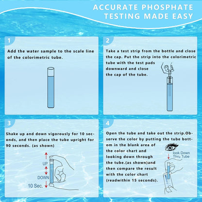 Phosphate Test Kit for Pool: 50PCS Strips Swimming Pool 50