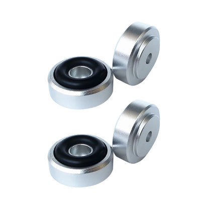 4pcs 20x8mm Silver Isolation Feet Stand For CD Turntable Radio AMP Amplifier D