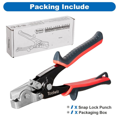 Toolwiz Snap Lock Punch Tool for Sheet Metal, Gutter Crimping 8-1/2"