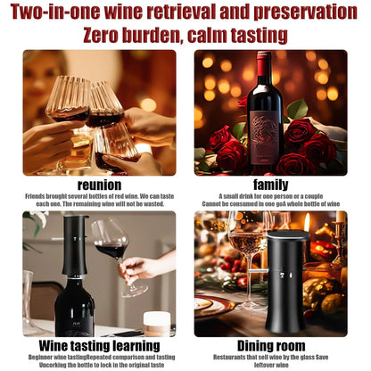 Vacuum Wine Dispenser, Multifunctional Aerator, Small, A1