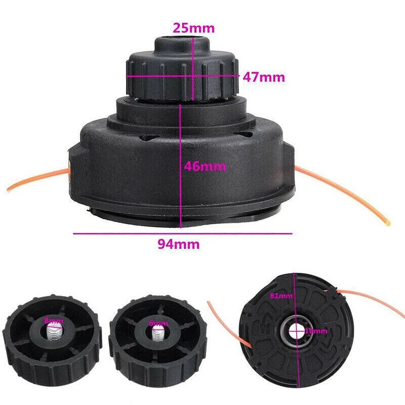 1 Set Bump Feed Spool Head Kit Double-Line Trimmer Head For RYOBI EXPAND-IT