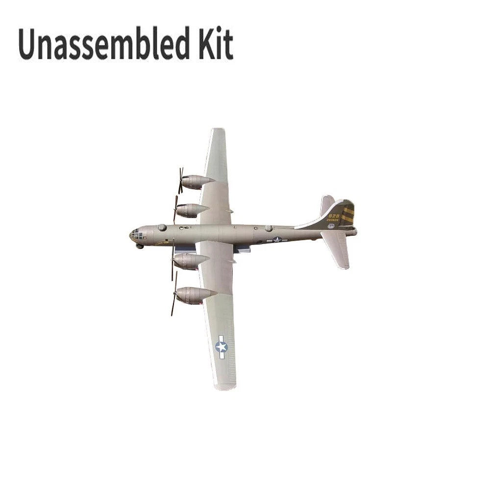 1/47 Unassembled B-29 Super Fortress Bomber Paper Aircraft Model Handmade Model