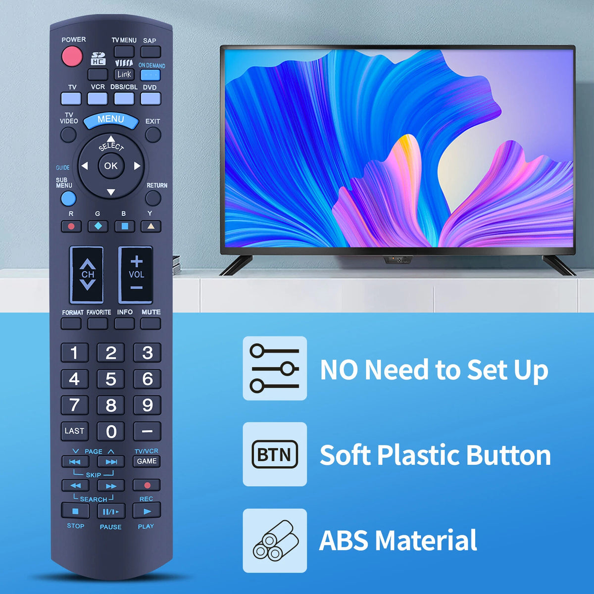 N2QAYB000294 Remote Control For Panasonic Viera Plasma TV TH-42PZ80Q TH-50PZ80