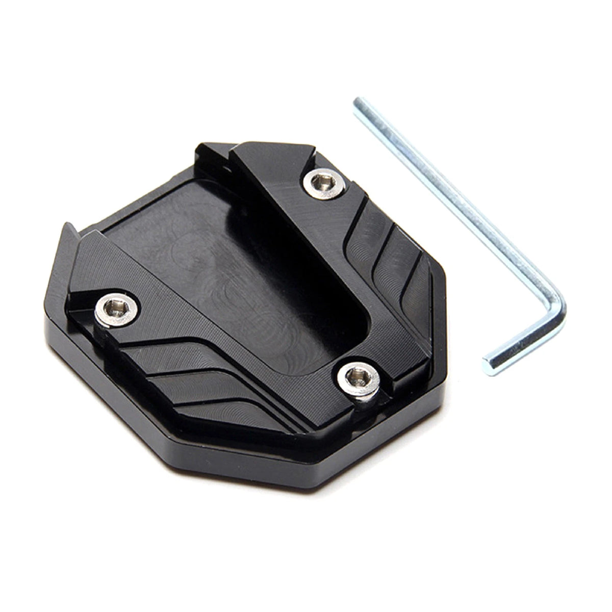 Motorcycle Kickstand Extender Foot Side Extension Pad Support Plate Anti-skid ff