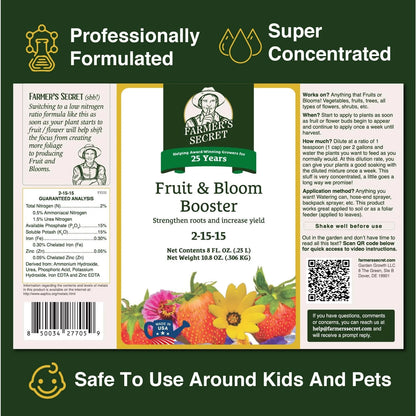 Farmer’s Secret Fruit & Bloom Booster Fertilizer (16oz) - Super 16oz