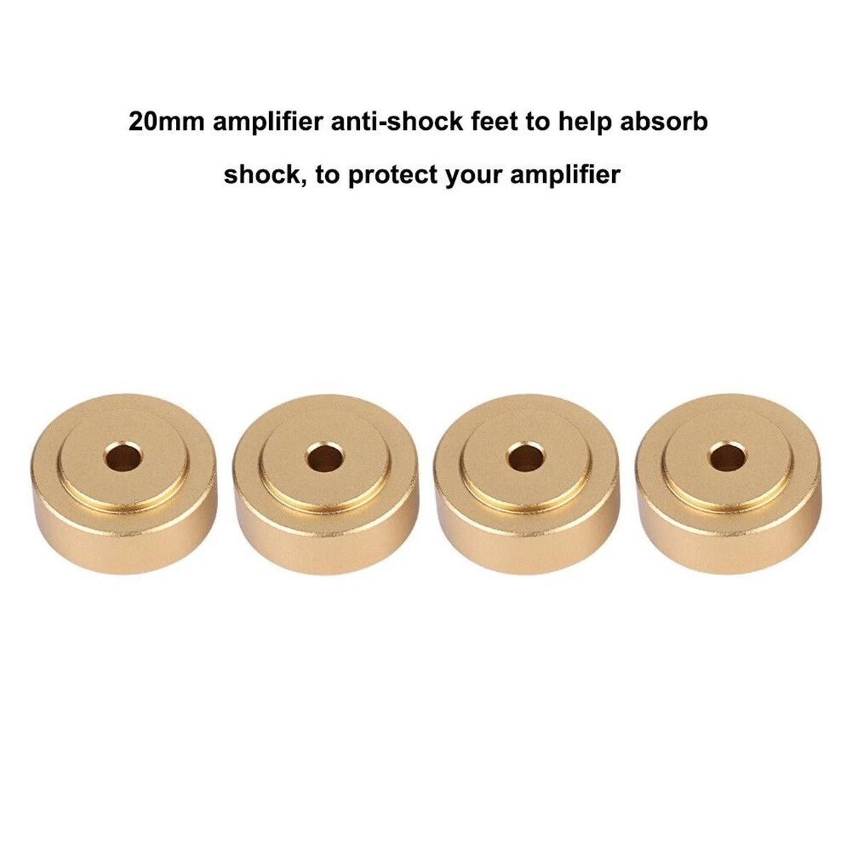 4pcs 20x8mm Aluminum Isolation Feet Stand For CD Turntable Radio AMP Amplifier D