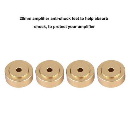 4pcs 20x8mm Aluminum Isolation Feet Stand For CD Turntable Radio AMP Amplifier D