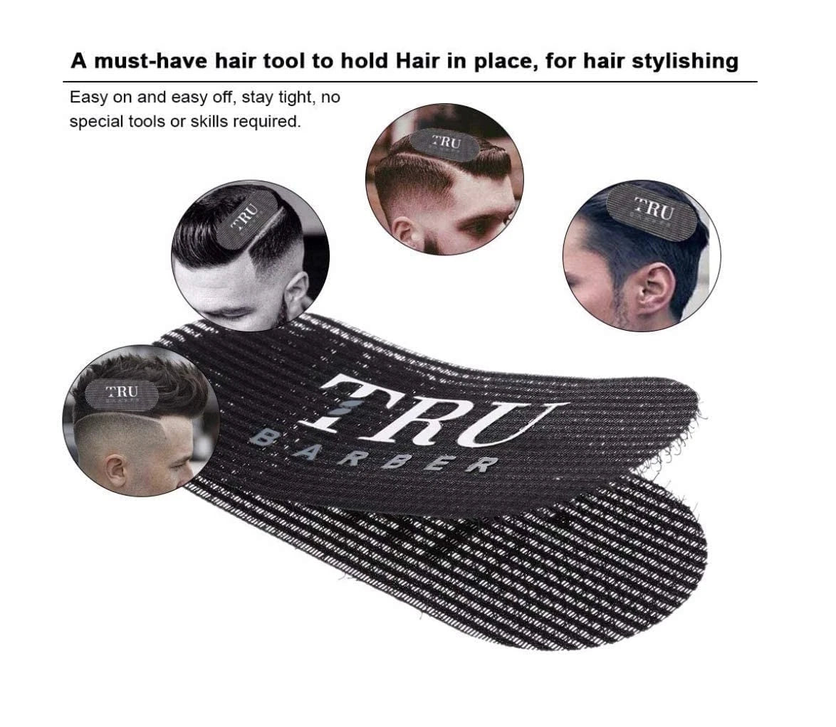 TRU BARBER HAIR GRIPPERS ® 3 COLORS BUNDLE PACK 6 6 Count (Pack of 1), Red
