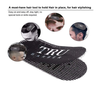 TRU BARBER HAIR GRIPPERS ® 3 COLORS BUNDLE PACK 6 6 Count (Pack of 1), Red