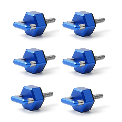 6X Aluminum Hard Top Quick Removal Fastener Thumb Screw for jeep Wrangler JK JL