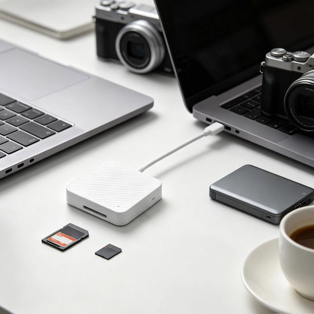 USB-C M2 SD SM XD Card Reader 4 in 1 Memory Card Adapter