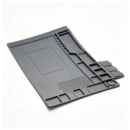 932°F Silicone Soldering Mat Flexible Magnetic Parts Tray for Watch Camera Fix