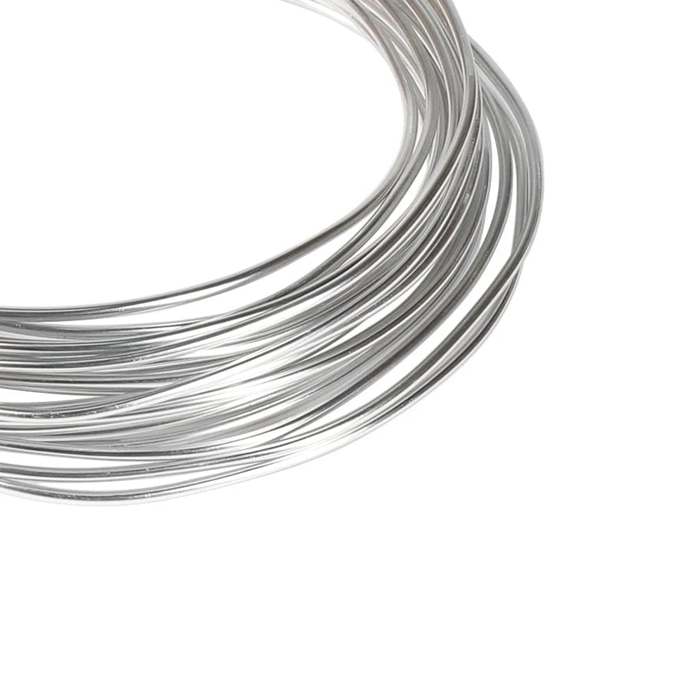 Tenn Well 9 Gauge Aluminum Craft Wire, 50 Feet 3mm Bendable 9 Gauge, Silver